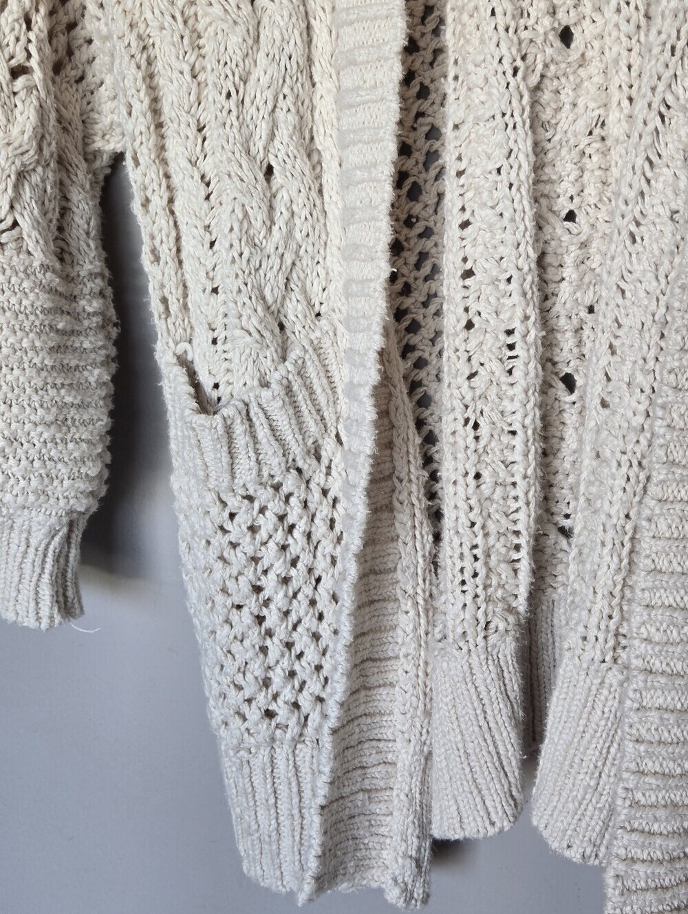 Spell Carmen Knit Cardigan in Cream Size S/M - Picture 4 of 9